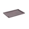 HAY Colour Crate deksel plastic small, Bordeaux< Opbergmanden