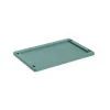 HAY Colour Crate deksel plastic small, Dark green< Opbergmanden