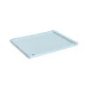 HAY Colour Crate deksel plastic medium, Soft blue< Opbergmanden