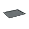 HAY Colour Crate deksel plastic medium, Charcoal< Opbergmanden