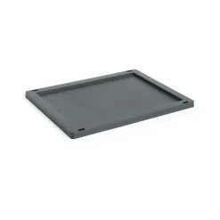 HAY Colour Crate deksel plastic medium, Charcoal< Opbergmanden