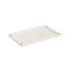 HAY Colour Crate deksel plastic small, Off white< Opbergmanden