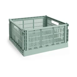 HAY Colour Crate L Square 42x42 cm, Sage green< Dozen & Boxen