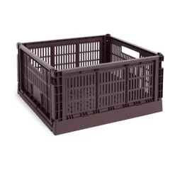 HAY Colour Crate L Square 42x42 cm, Bordeaux< Dozen & Boxen