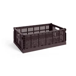 HAY Colour Crate L 34,5x53 cm, Bordeaux< Opbergmanden