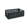 HAY Colour Crate L 34,5x53 cm, Charcoal< Opbergmanden