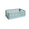 HAY Colour Crate L 34,5x53 cm, Dusty blue< Opbergmanden