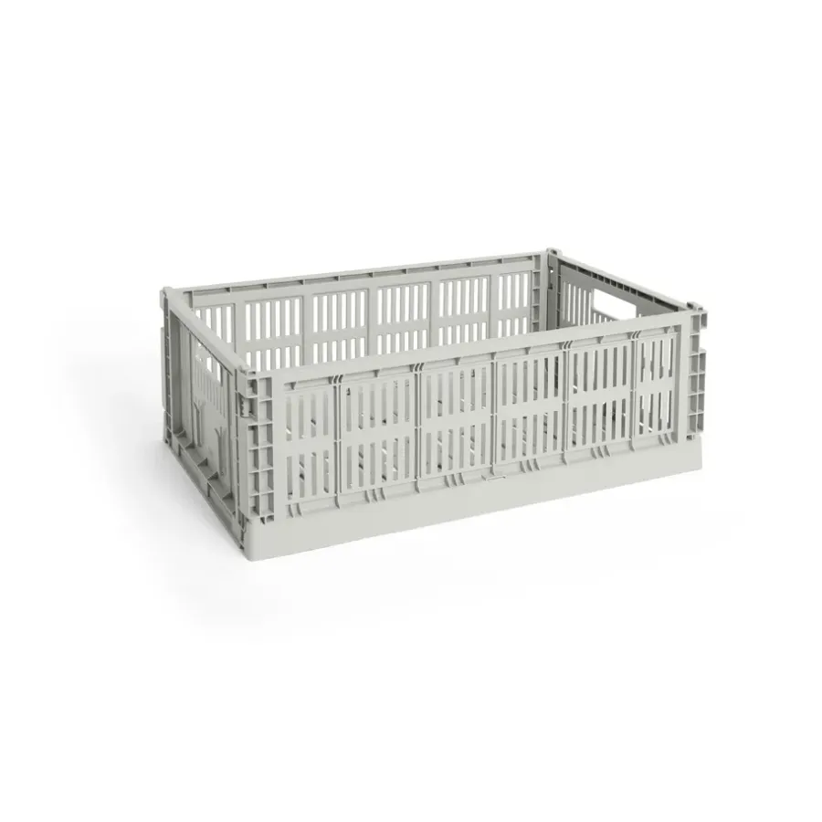 HAY Colour Crate L 34,5x53 cm, Grey< Opbergmanden