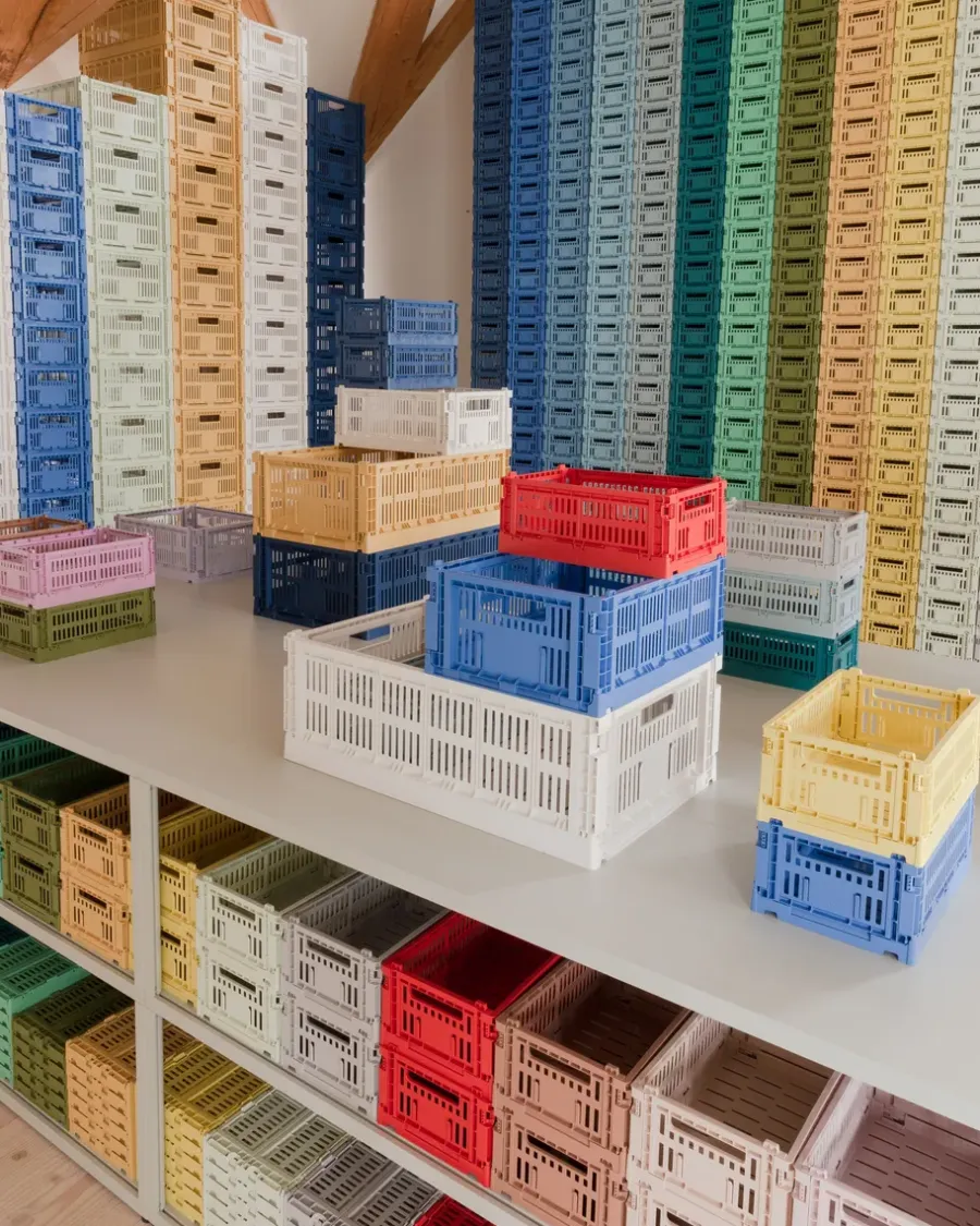 HAY Colour Crate L 34,5x53 cm, Off-white< Opbergmanden