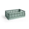 HAY Colour Crate L 34,5x53 cm, Sage green< Opbergmanden