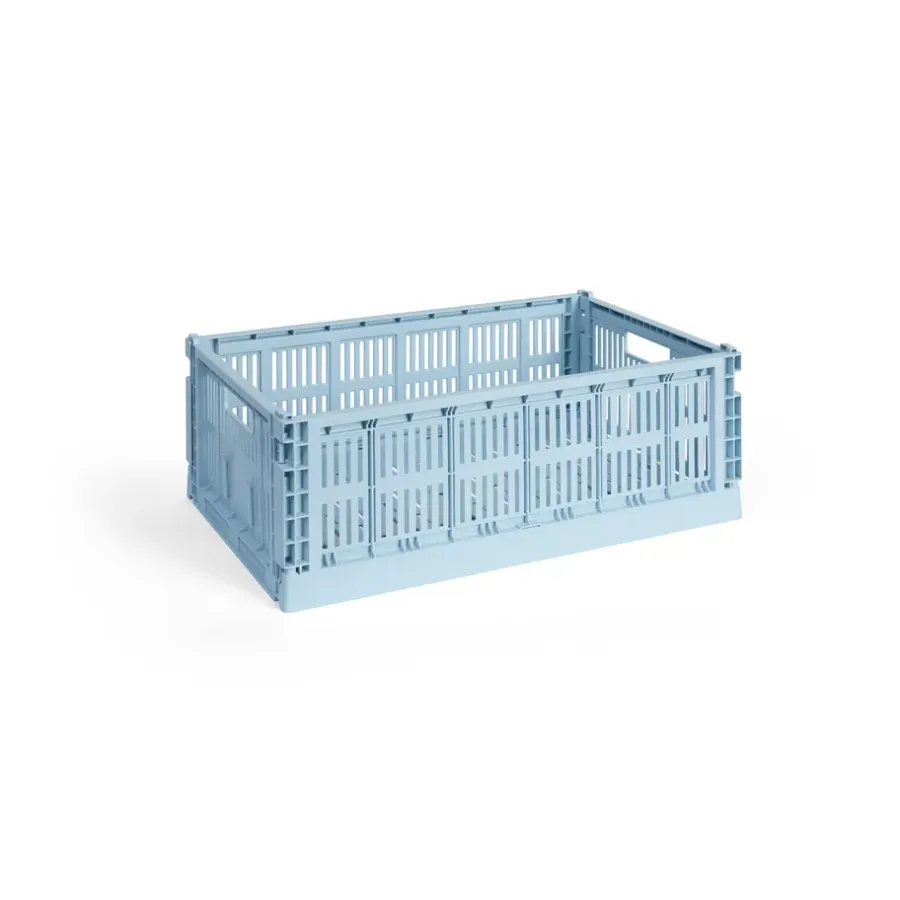 HAY Colour Crate L 34,5x53 cm, Soft blue< Opbergmanden