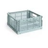 HAY Colour Crate M Square 29.5x29.5 cm, Dusty blue< Dozen & Boxen