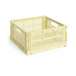 HAY Colour Crate M Square 29.5x29.5 cm, Light yellow< Dozen & Boxen