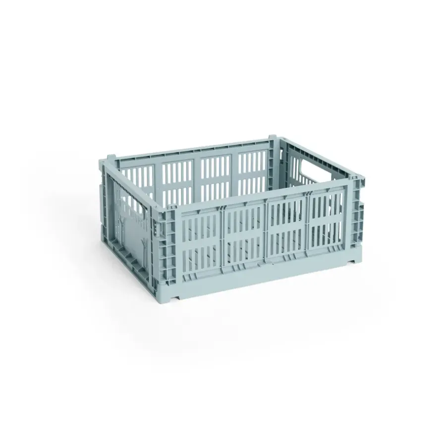 HAY Colour Crate M 26,5x34,5 cm, Dusty blue< Opbergmanden