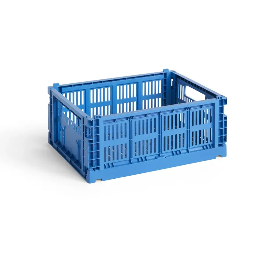 HAY Colour Crate M 26,5x34,5 cm, Electric blue< Opbergmanden
