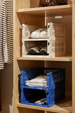 HAY Colour Crate M 26,5x34,5 cm, Electric blue< Opbergmanden