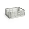 HAY Colour Crate M 26,5x34,5 cm, Grey< Opbergmanden