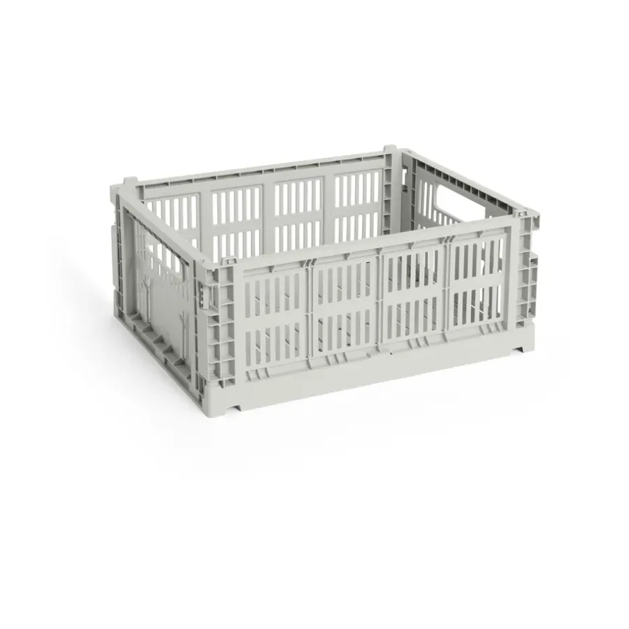 HAY Colour Crate M 26,5x34,5 cm, Grey< Opbergmanden