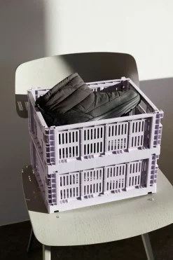 HAY Colour Crate M 26,5x34,5 cm, Lavender< Opbergmanden