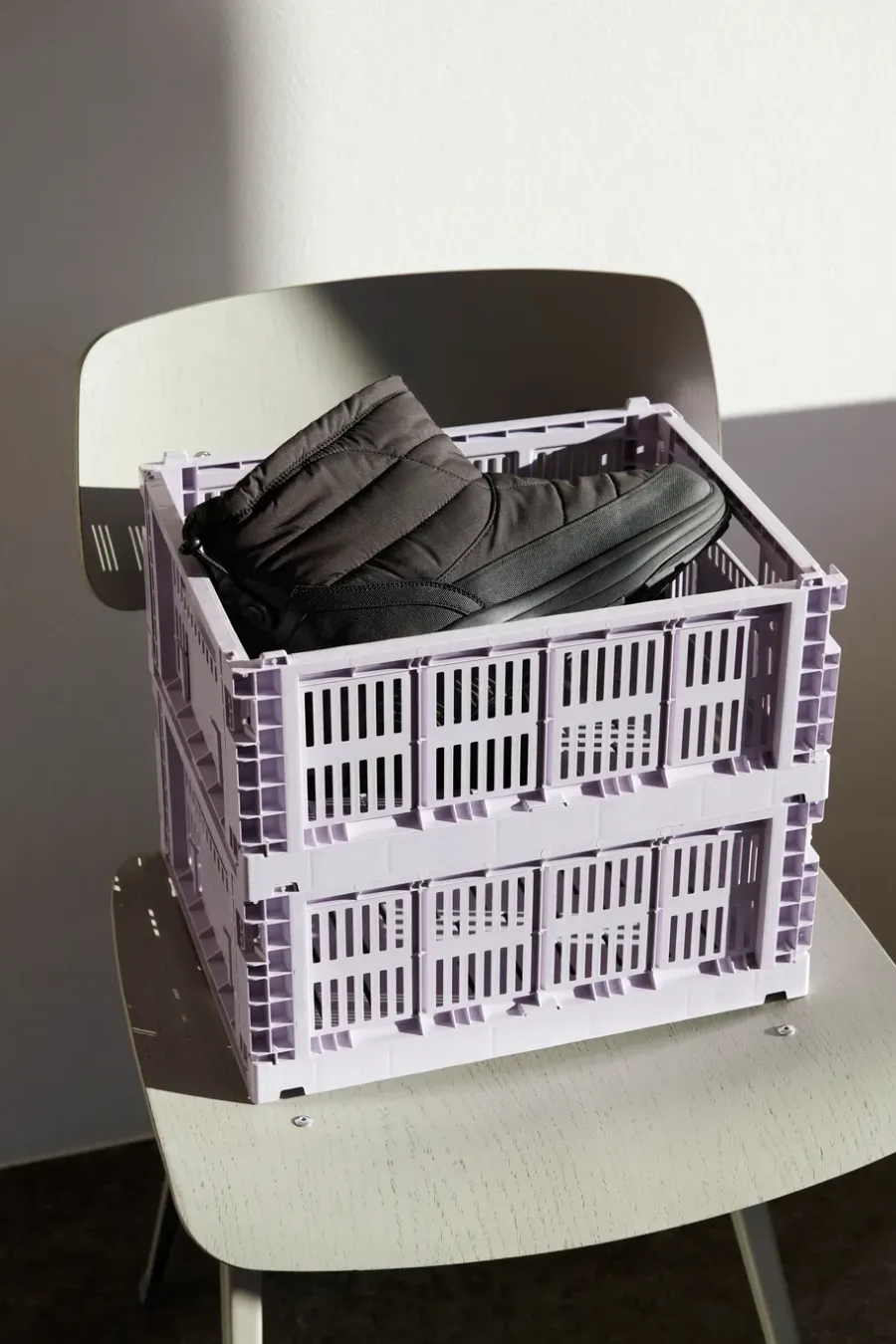 HAY Colour Crate M 26,5x34,5 cm, Lavender< Opbergmanden