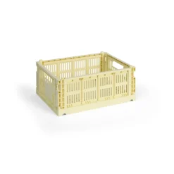 HAY Colour Crate M 26,5x34,5 cm, Light yellow< Opbergmanden