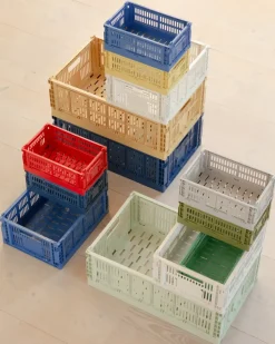 HAY Colour Crate M 26,5x34,5 cm, Off-white< Opbergmanden