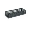 HAY Colour Crate Mini Oblong 13x34,5 cm, Charcoal< Dozen & Boxen