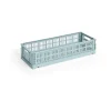 HAY Colour Crate Mini Oblong 13x34,5 cm, Dusty blue< Dozen & Boxen