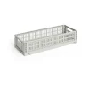 HAY Colour Crate Mini Oblong 13x34,5 cm, Grey< Dozen & Boxen