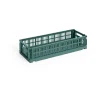 HAY Colour Crate Mini Oblong 13x34,5 cm, Dark green< Dozen & Boxen