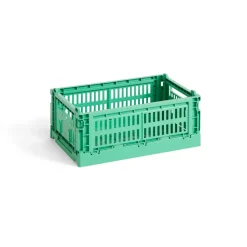 HAY Colour Crate S 17x26,5 cm, Dark mint< Opbergmanden