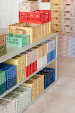 HAY Colour Crate S 17x26,5 cm, Dark mint< Opbergmanden