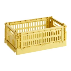 HAY Colour Crate S 17x26,5 cm, Dusty yellow< Opbergmanden