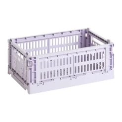 HAY Colour Crate S 17x26,5 cm, Lavender< Opbergmanden