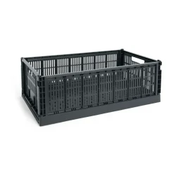 HAY Colour Crate XL 42x68 cm, Charcoal< Dozen & Boxen