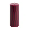 HAY Column Candle blokkaars small 15 cm, Wine-bordeaux< Kaarsen