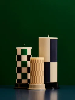 HAY Column kandelaar 10 cm, Light grey< Kandelaars