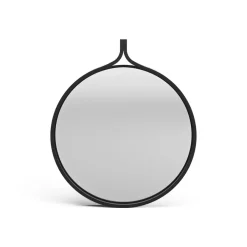 Swedese Comma Spiegel rond Ø40 cm, Esp zwartgebeitst< Ronde Spiegels|Wandspiegels