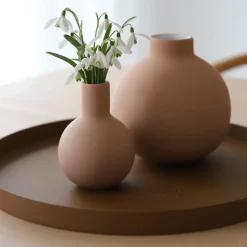 Cooee Design Cooee dienblad 30 cm. rond, Coconut< Decoratieve Dienbladen|Decoratieve Accessoires
