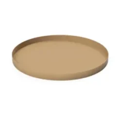 Cooee Design Cooee dienblad 30 cm. rond, Peanut< Decoratieve Accessoires|Decoratieve Dienbladen