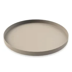 Cooee Design Cooee dienblad 40 cm. rond, Sand< Decoratieve Accessoires|Decoratieve Dienbladen