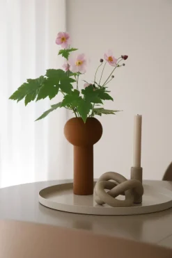 Cooee Design Cooee dienblad 40 cm. rond, Sand< Decoratieve Accessoires|Decoratieve Dienbladen