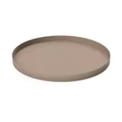 Cooee Design Cooee dienblad 30 cm. rond, Taupe< Decoratieve Accessoires|Decoratieve Dienbladen