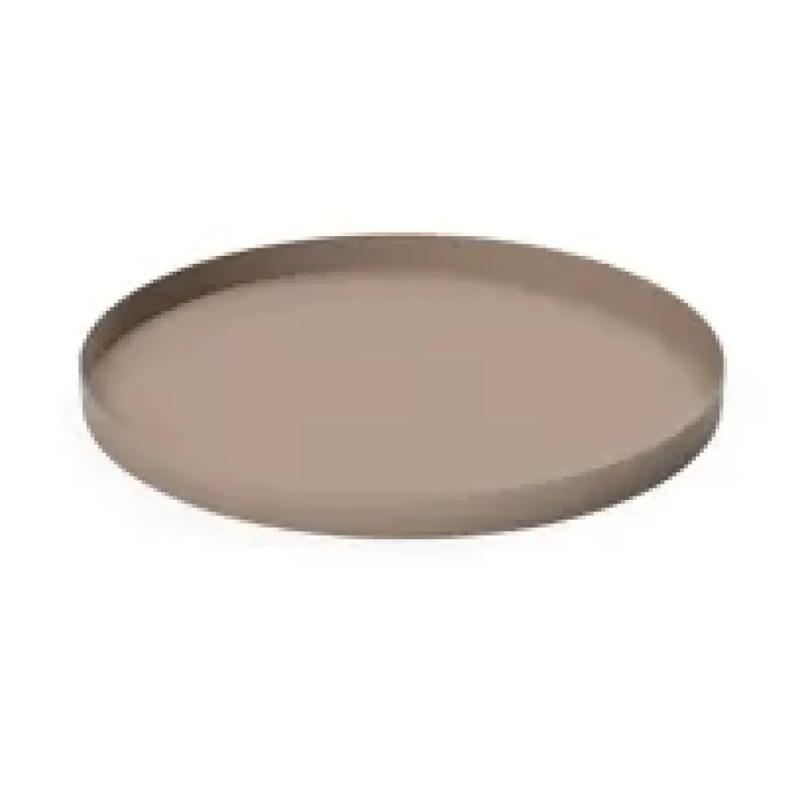 Cooee Design Cooee dienblad 30 cm. rond, Taupe< Decoratieve Accessoires|Decoratieve Dienbladen