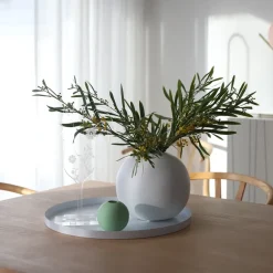 Cooee Design Cooee dienblad 40 cm. rond, white (wit)< Decoratieve Accessoires|Decoratieve Dienbladen