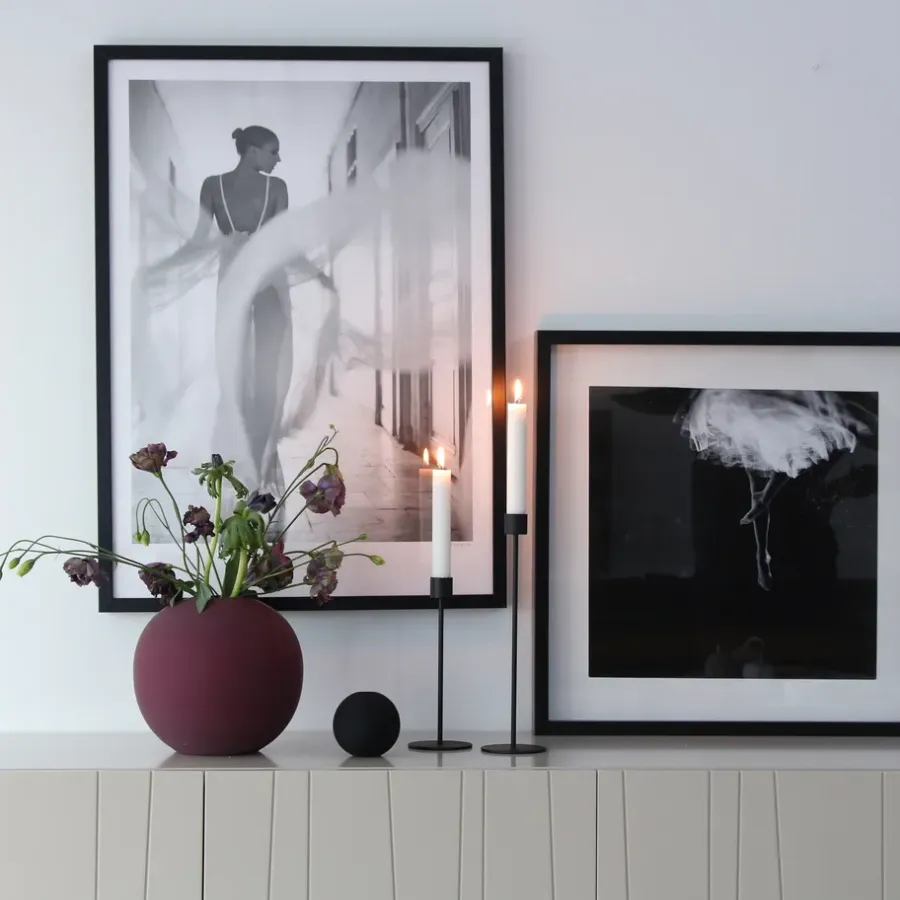 Cooee Design Cooee kandelaar 29 cm., black (zwart)< Kandelaars