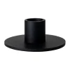 Cooee Design Cooee kandelaar laag 3 cm, Zwart< Kandelaars