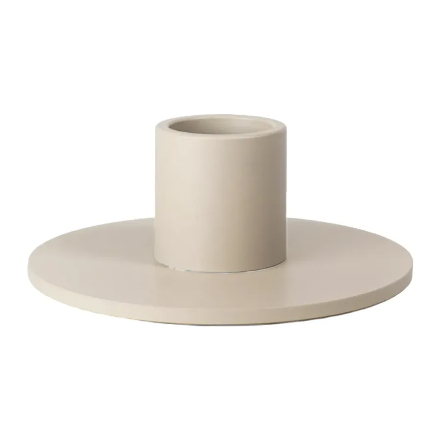 Cooee Design Cooee kandelaar laag 3 cm, Zand< Kandelaars