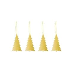 Cooee Design Cooee kersthanger messing 4-pack, Tree< Kerstdecoraties
