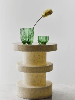 Kosta Boda Crackle kaarsenhouder 5,8 cm, Donkergroen< Kaarsenhouders & Kaarsenborden